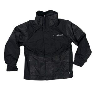 Columbia Boy's XS 6/7 Omni-Heat 3 in 1 Interchange Insulated Jacket Black Gray